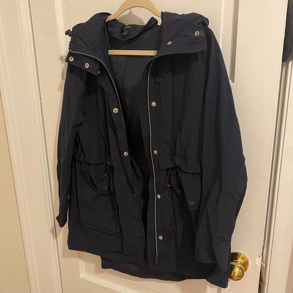 J. Crew Hooded Raincoat